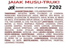 Zozketa berria, MUSU-TRUK sariduna 7202