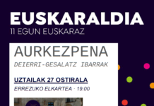 Ostiralean Deierri/Gesalatz ibarretako Euskaraldia aurkezpena Errezun