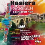 Korrika hasiera kartela