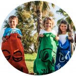 Zaku lasterketa haurrak biribil