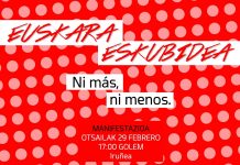 Manifestazioa: Euskara eskubidea. Ni mas ni menos