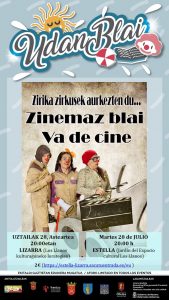 Zirika Zirkus: "Zinemaz blai" @ Lizarra (Los Llanos Kulturaguneko lorategia)