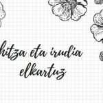 Hitzak eta irudia elkartuz