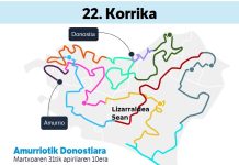 Korrika ibilbidea: Lizarra apirilaren 5ean