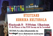 Ostiral eta larunbatean Korrika Kulturala Oteitzan