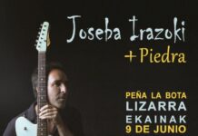 Ostiralean Joseba Irazoki eta Piedra Bota Peñan