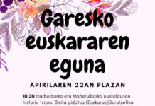 Garesko euskararen eguna larunbatean