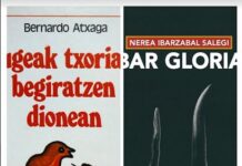 Liburuen aholkuak: Sugeak txoriari begiratzen eta Blar Gloria