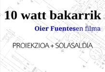 Ostegunean 10 watt bakarrik dokumental laburra: Esteban Irigoien