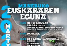 Larunbatean Mañerun euskararen eguna