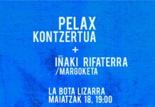 Igandean Pelax kontzertuan eta Iñaki Rifaterra pintzeletan