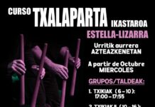 Txalaparta ikastaroa Lizarran: eman izena irailaren 30era arte