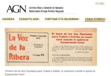 Lizarra eta Tuterako merindadeen arteko auziaren ebazpenak 50 urte bete ditu